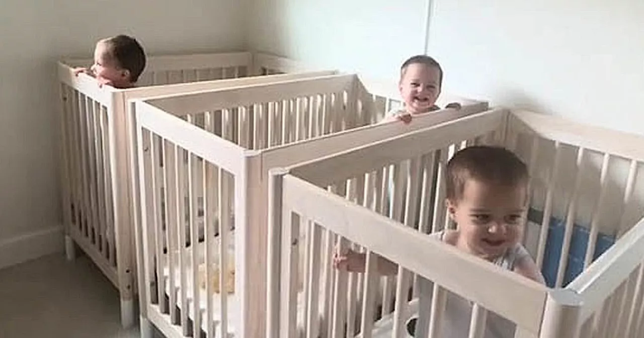 Mom's Shares Cute TikTok Video Of Triplet Babies Who Won't Sleep