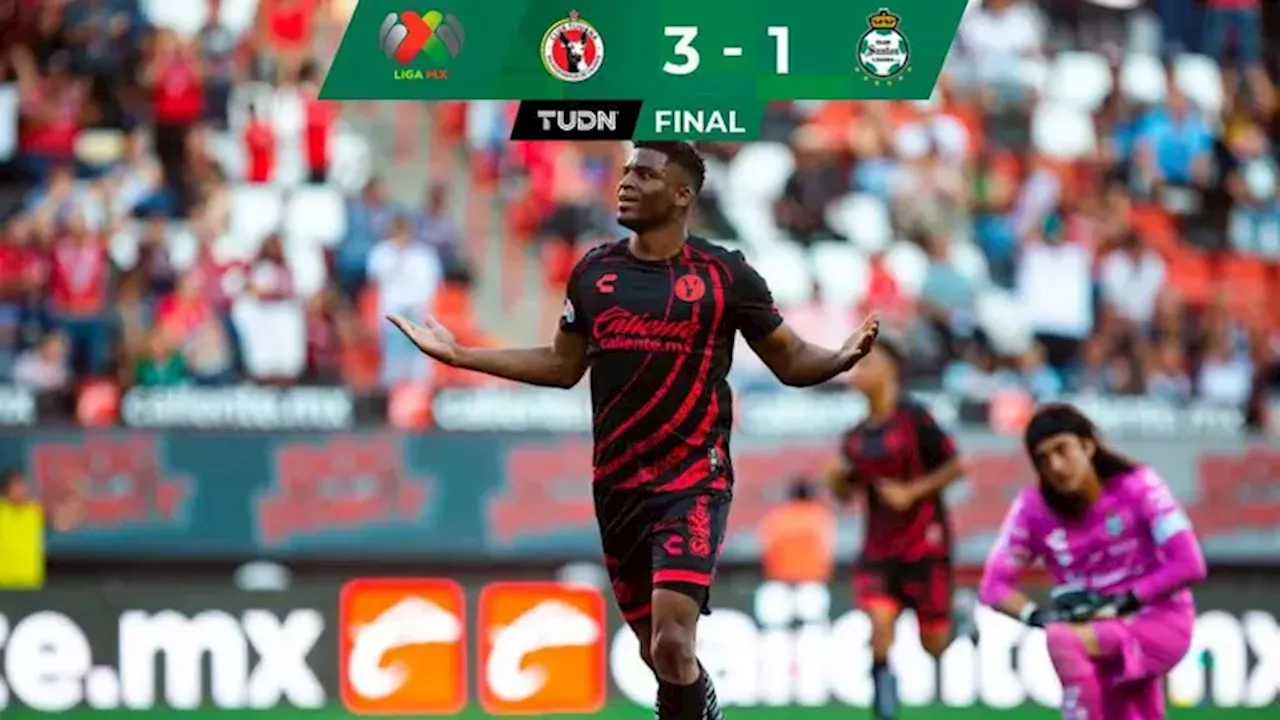 Xolos remonta ante Santos y logra su tercer triunfo en el Apertura 2024