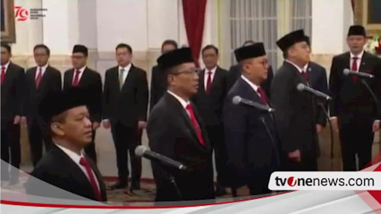 Presiden Jokowi Resmi Melantik Tiga Menteri Hingga Satu Wamen, Bahlil Lahadalia Jadi Menteri ESDM