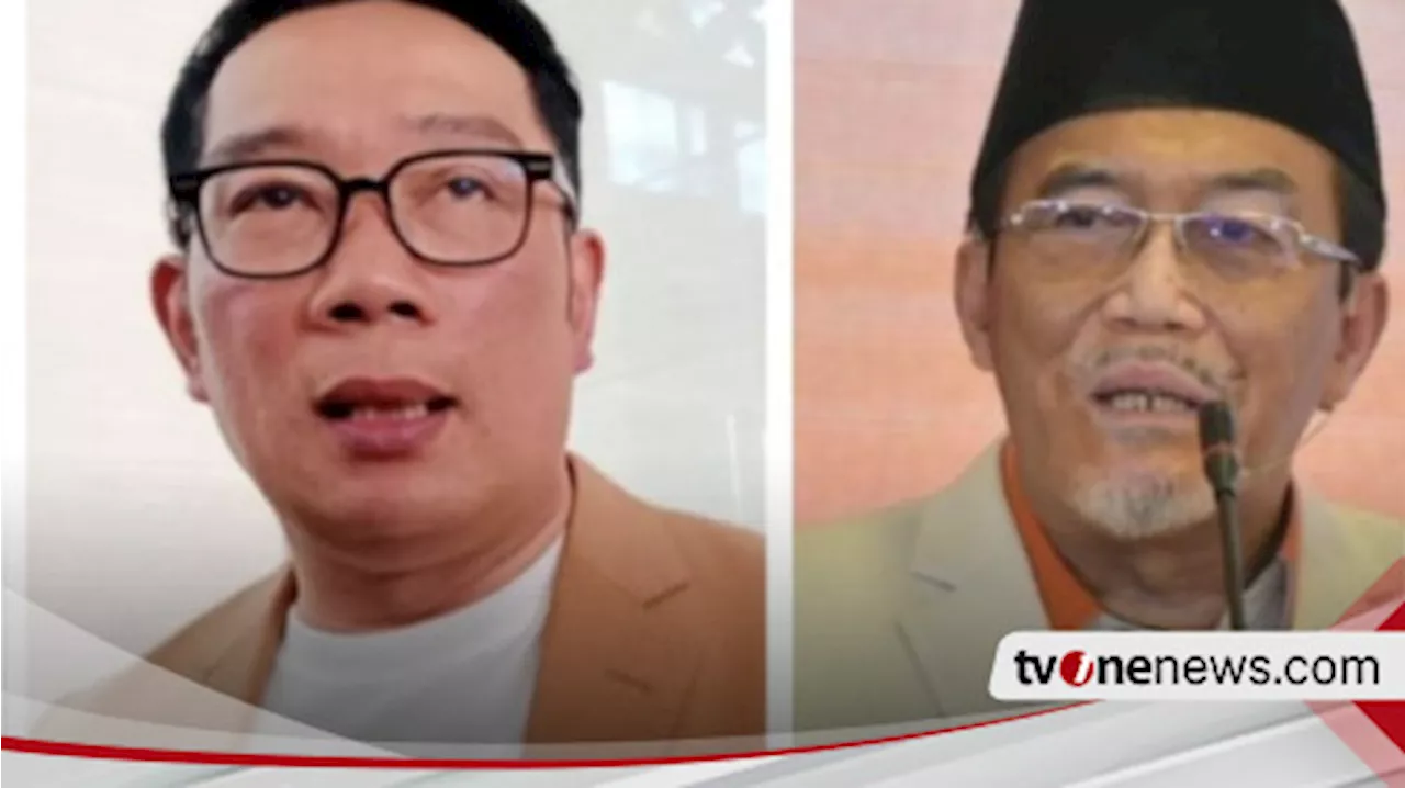 Ridwan Kamil Deklarasi Maju Pilgub Jakarta Hari Ini, Benarkan Suswono Jadi Cawagub