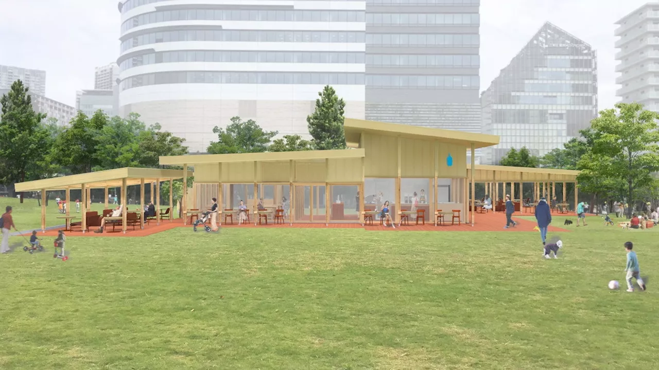 「ブルーボトルコーヒー 豊洲パークカフェ」が開業。公園とつながり海風が吹き抜ける心地いい空間に