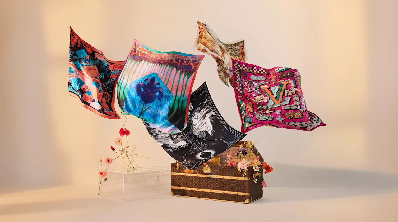 Louis Vuitton Unveils Floral-themed Silk Squares Reimagined by Five Contemporary Artists