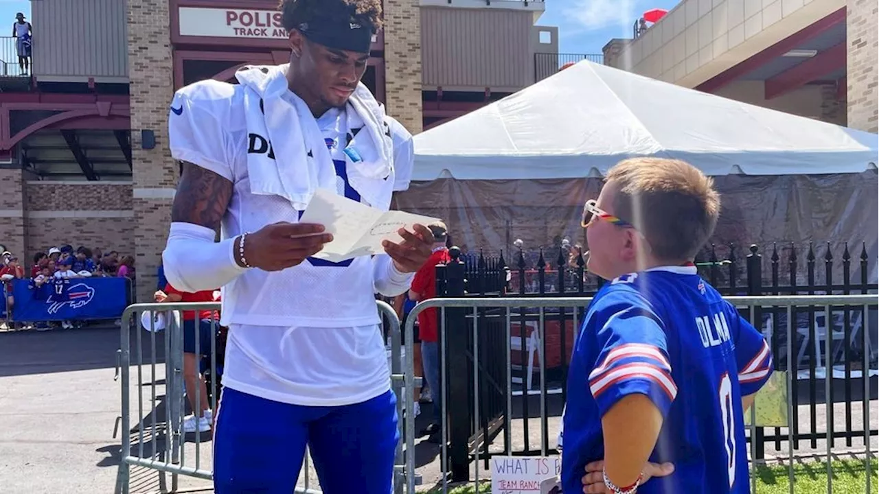 Bills receiver Keon Coleman thanks 10-year-old fan who made friendship bracelets for him