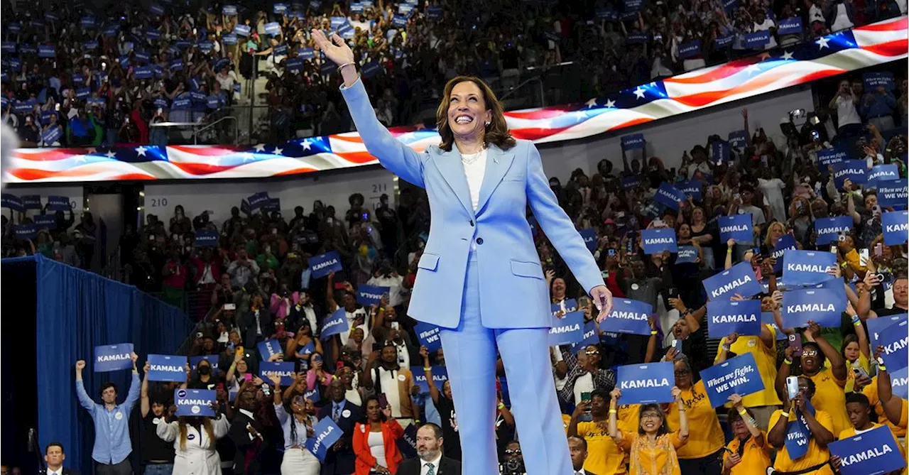 Kamala Harris secures enough Democratic delegate votes to be the party's presidential nominee