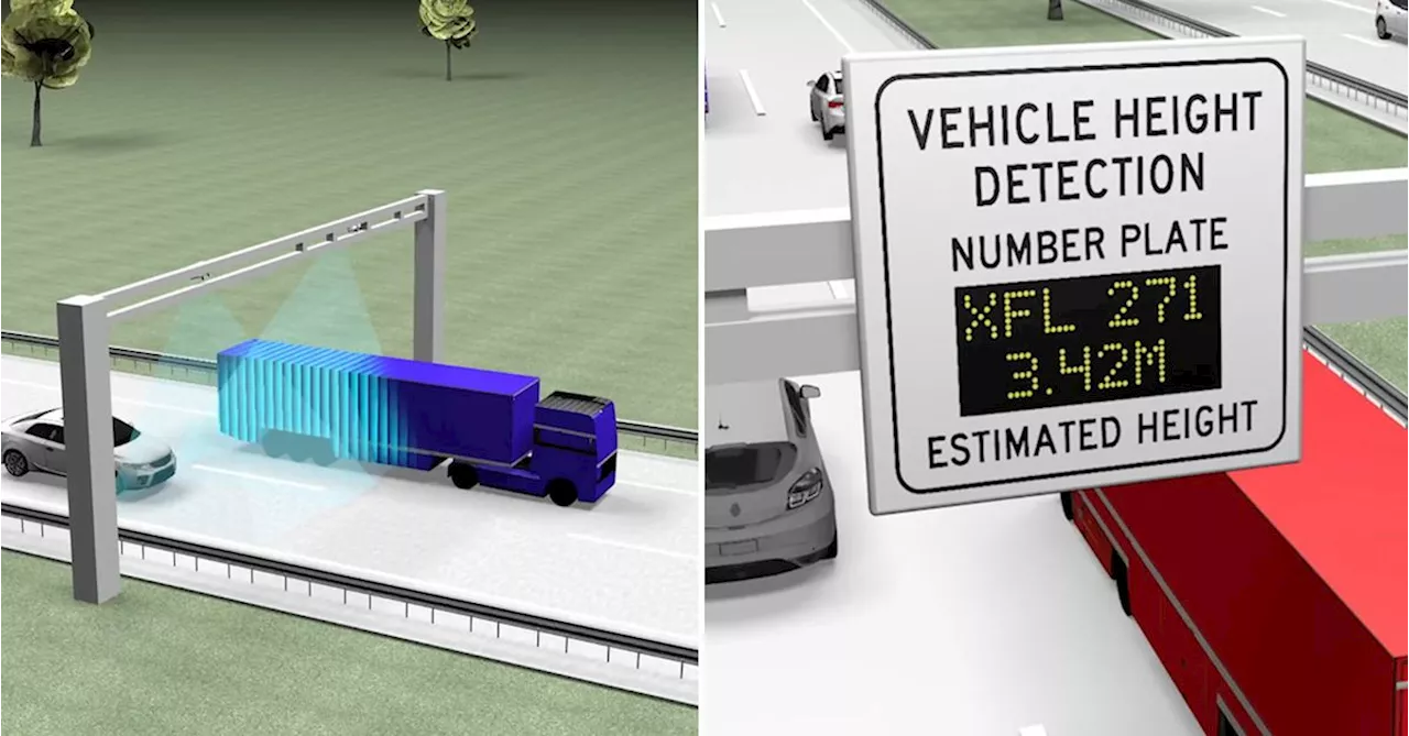 Technology trial to warn over height trucks on motorways before disaster strikes