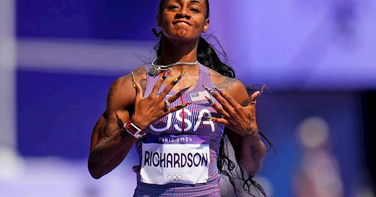 Sha’Carri Richardson breezes through opening heat of 100-meter run in her Olympic debut