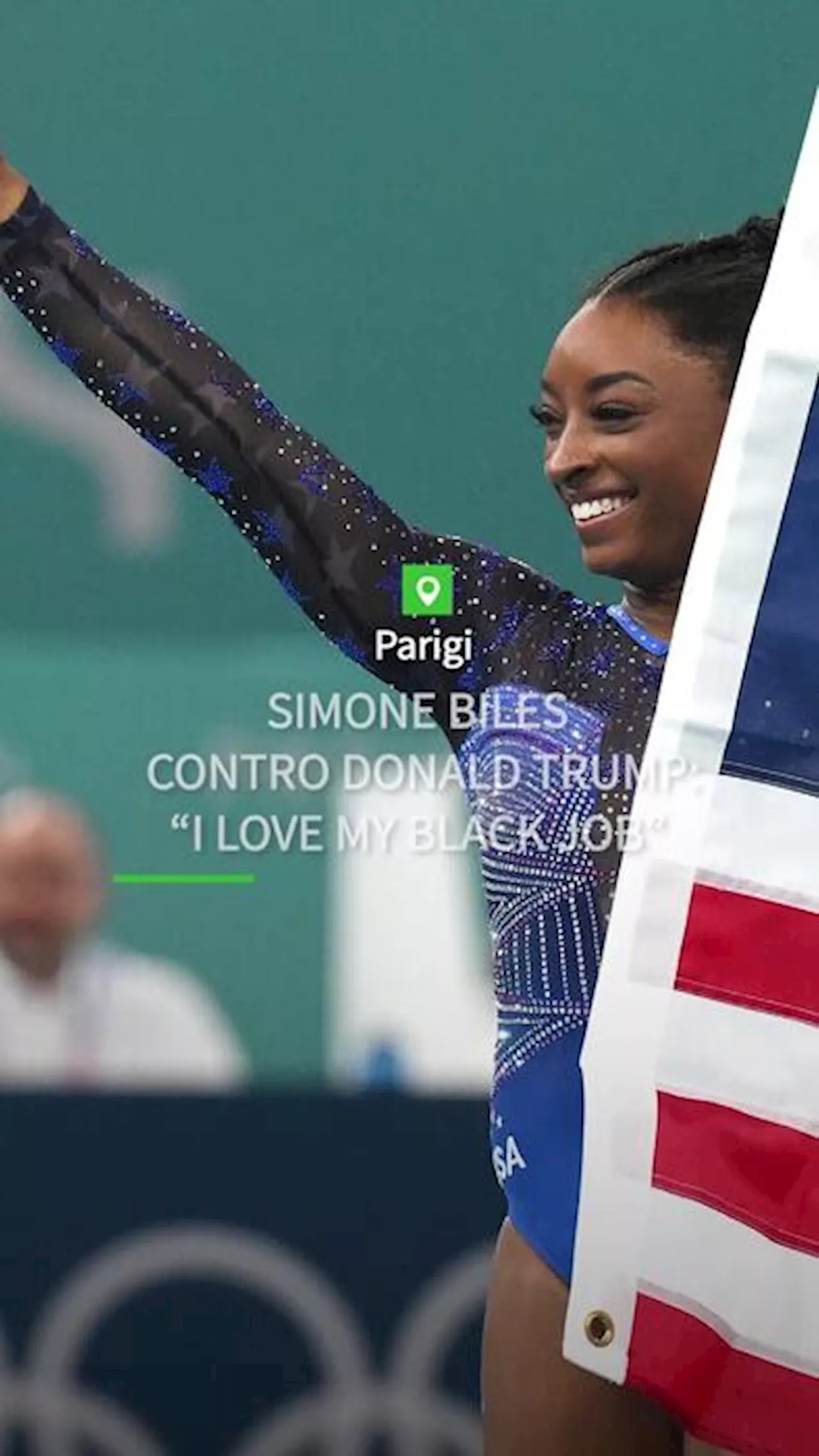 Simone Biles contro Donald Trump: 'I love my black job'