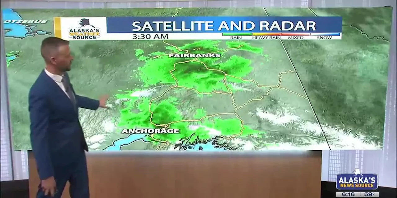 Rain remains out west, as ridge builds into Gulf of Alaska