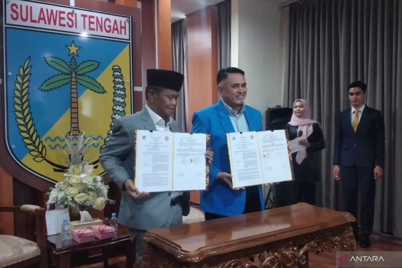 Pemprov Sulteng dan Untad teken MoU bidang riset dan survei