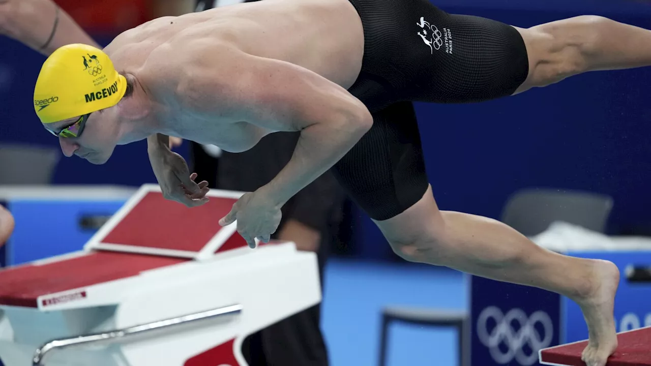 Cameron McEvoy wins gold for Australia in 50 freestyle swimming, Dressel finishes sixth