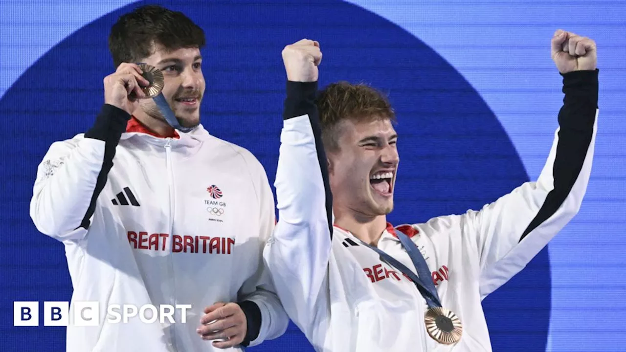 Olympics diving: Jack Laugher and Anthony Harding win bronze for GB in ...