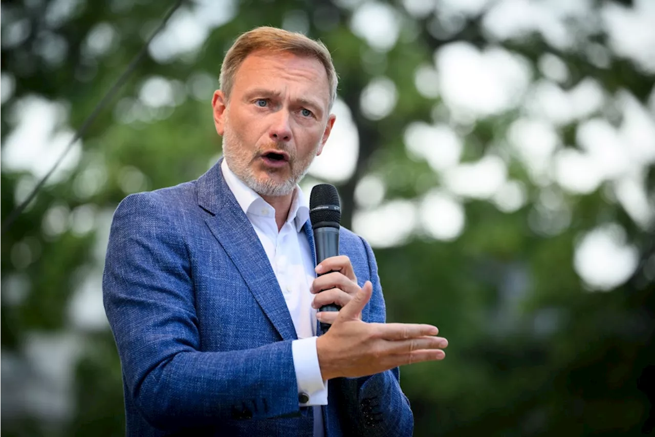 Christian Lindner macht Wahlkampf in Potsdam – und spricht über Schulden und Migration