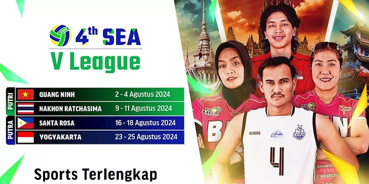 Jadwal Siaran Langsung SEA V League 2024 di Vidio Mulai Pekan Ini