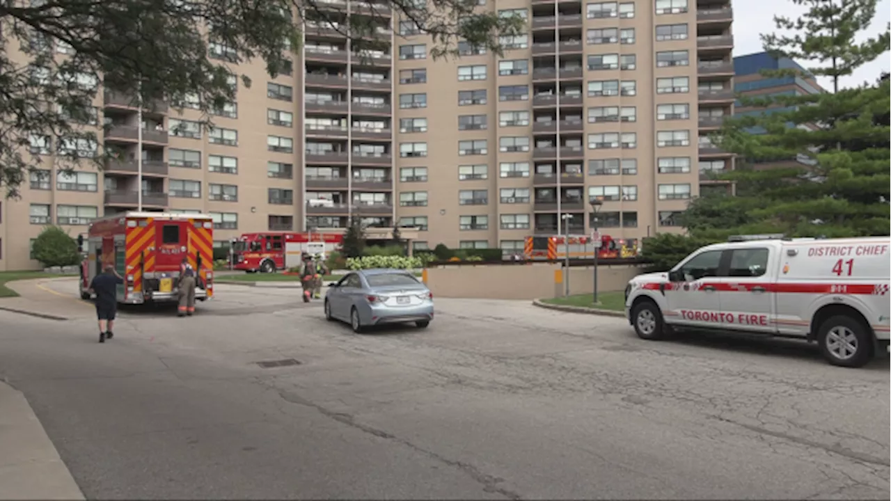 Man in hospital after Toronto apartment fire caused by pot on stove