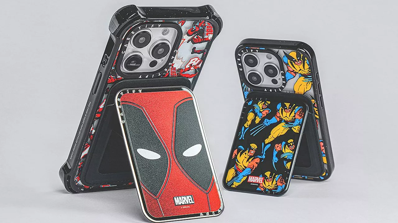 CASETiFY's new Deadpool & Wolverine Co-Lab accessories have a retro comic vibe