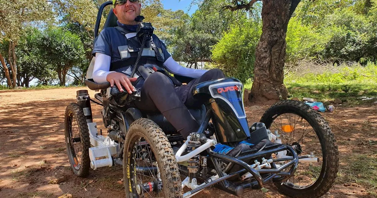 Paralysed man hopes to become first to cycle length of UK using his chin