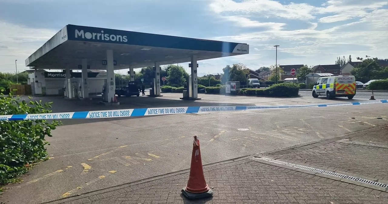 Two men rushed to hospital after stabbing at Cambuslang petrol station