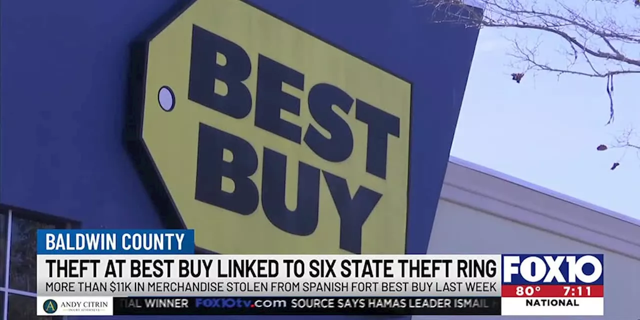 Recent theft nets $11,000 worth of merchandise from Best Buy, Spanish Fort police chief says