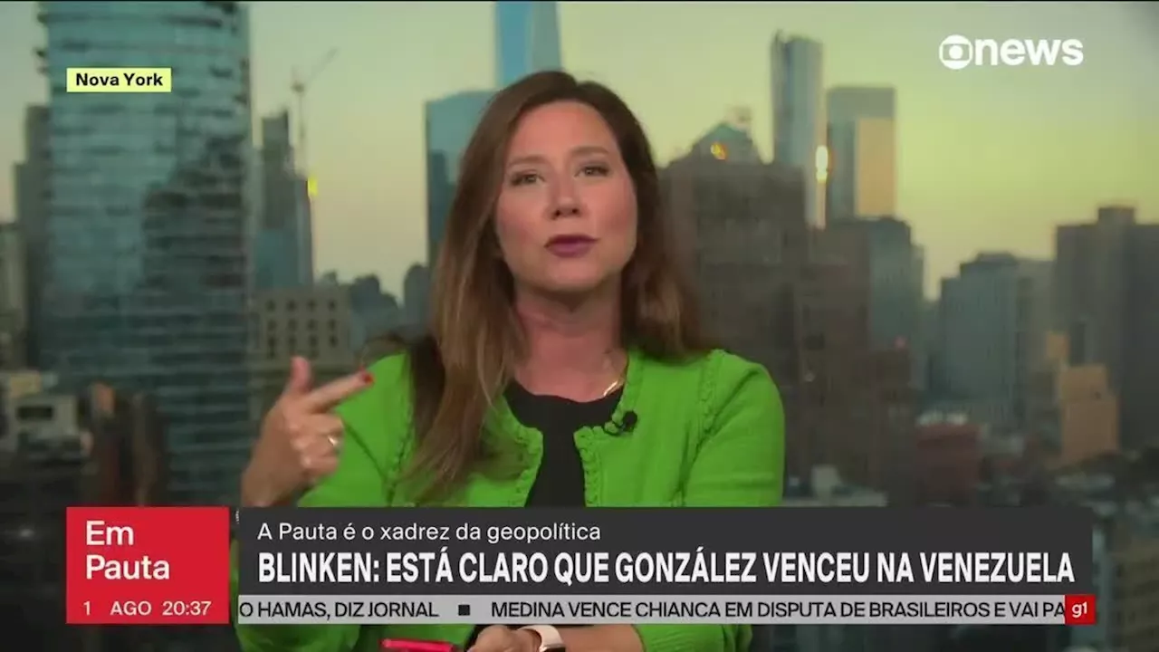 Secretário de Estado dos EUA diz que Edmundo González venceu eleição na Venezuela