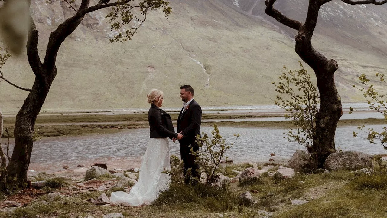 Real Weddings: This Irish couple had a dreamy elopement in the Scottish Highlands