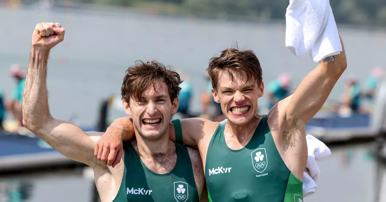 Olympics: Paul O’Donovan and Fintan McCarthy take lightweight gold for Ireland