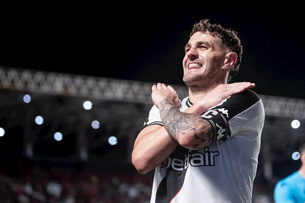 A 4 dias de completar um ano no Vasco, Vegetti já soma 25 gols. Relembre contra quais times