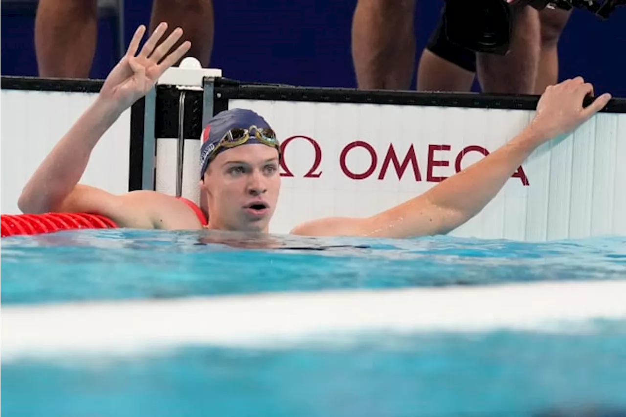 Léon Marchand completes his dominating run through the Paris Olympics, capturing 4th swimming gold