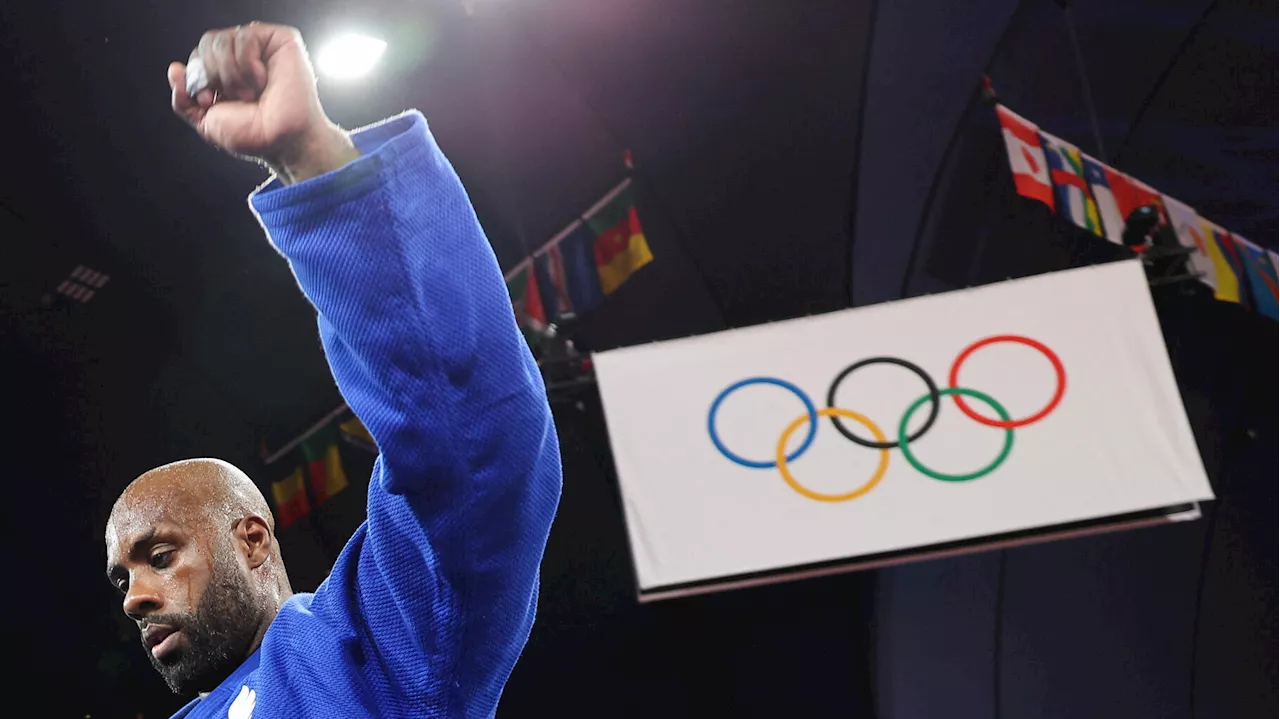 Teddy Riner médaillé d’or en judo aux JO de Paris, dans la catégorie +100 kg