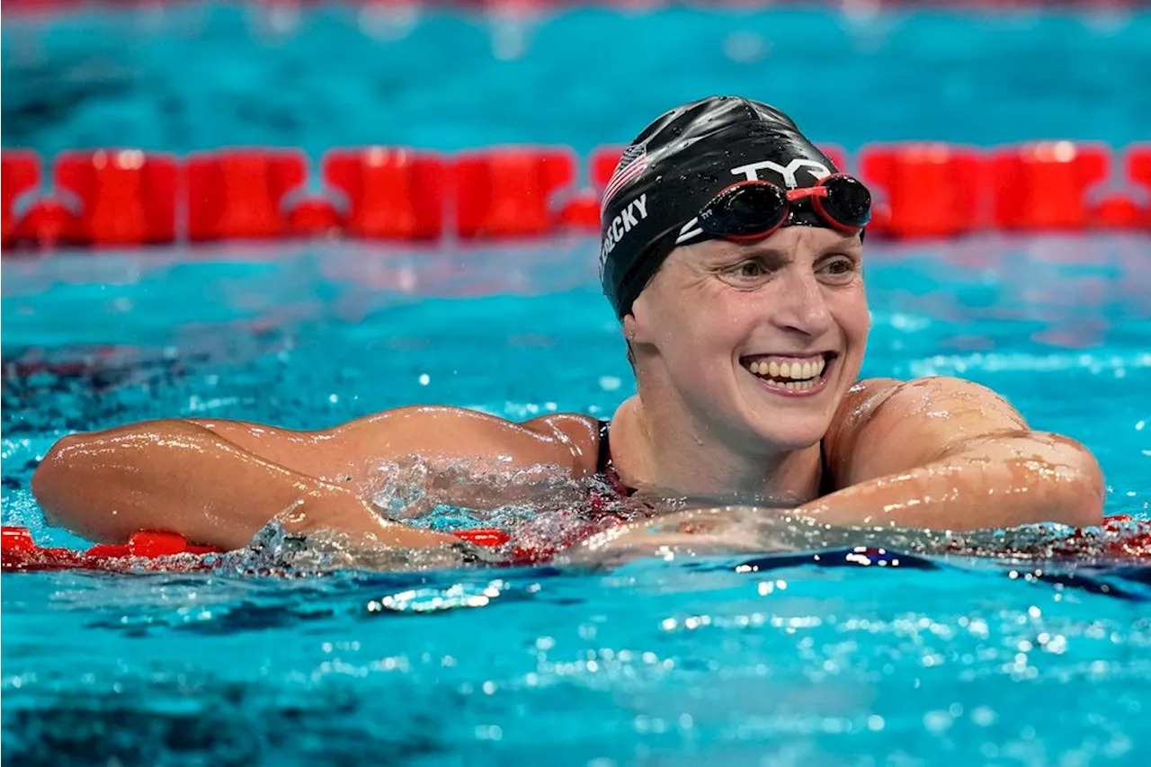 Ledecky wins record 13th medal with a silver; McIntosh, Douglass strike gold