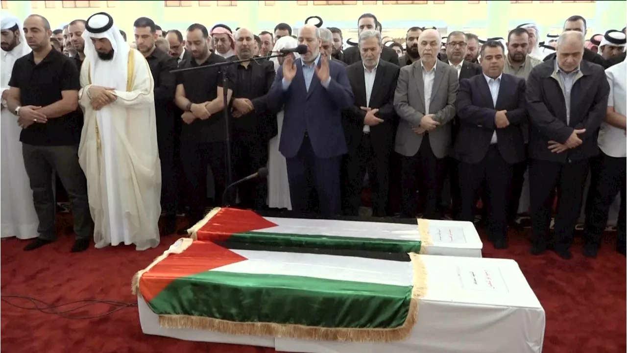 Mourners pay respects to slain Hamas leader Haniyeh as worries of regional war mount