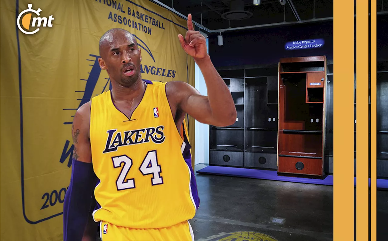 Subastan locker de Kobe Bryant en estadio de los Lakers por 2.9 millones de dólares