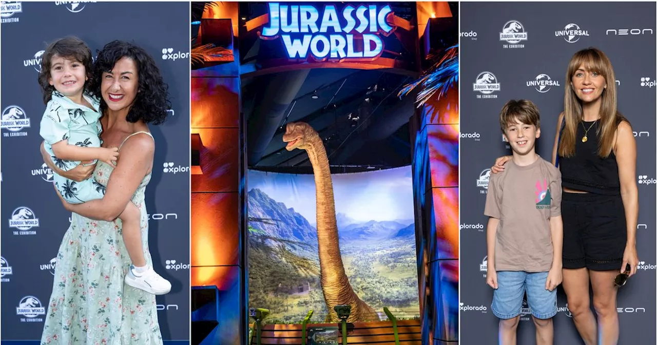 ITV Corrie stars walk with dinosaurs at huge Jurassic World opening