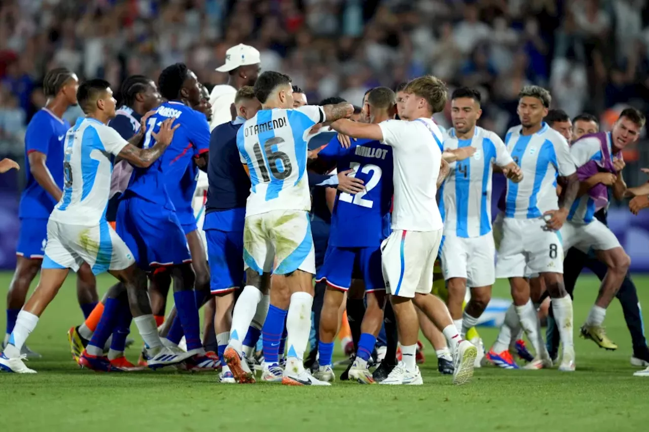 France-Argentina men's soccer gets testy with postgame Olympics fight amid racism controversy