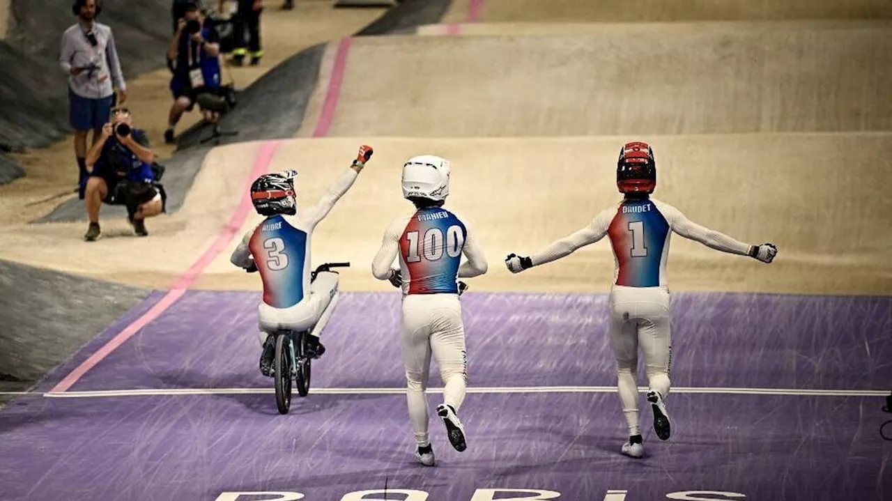  BMX racing. Trois Français sur le podium : une première aux Jeux d’été depuis Paris 1924