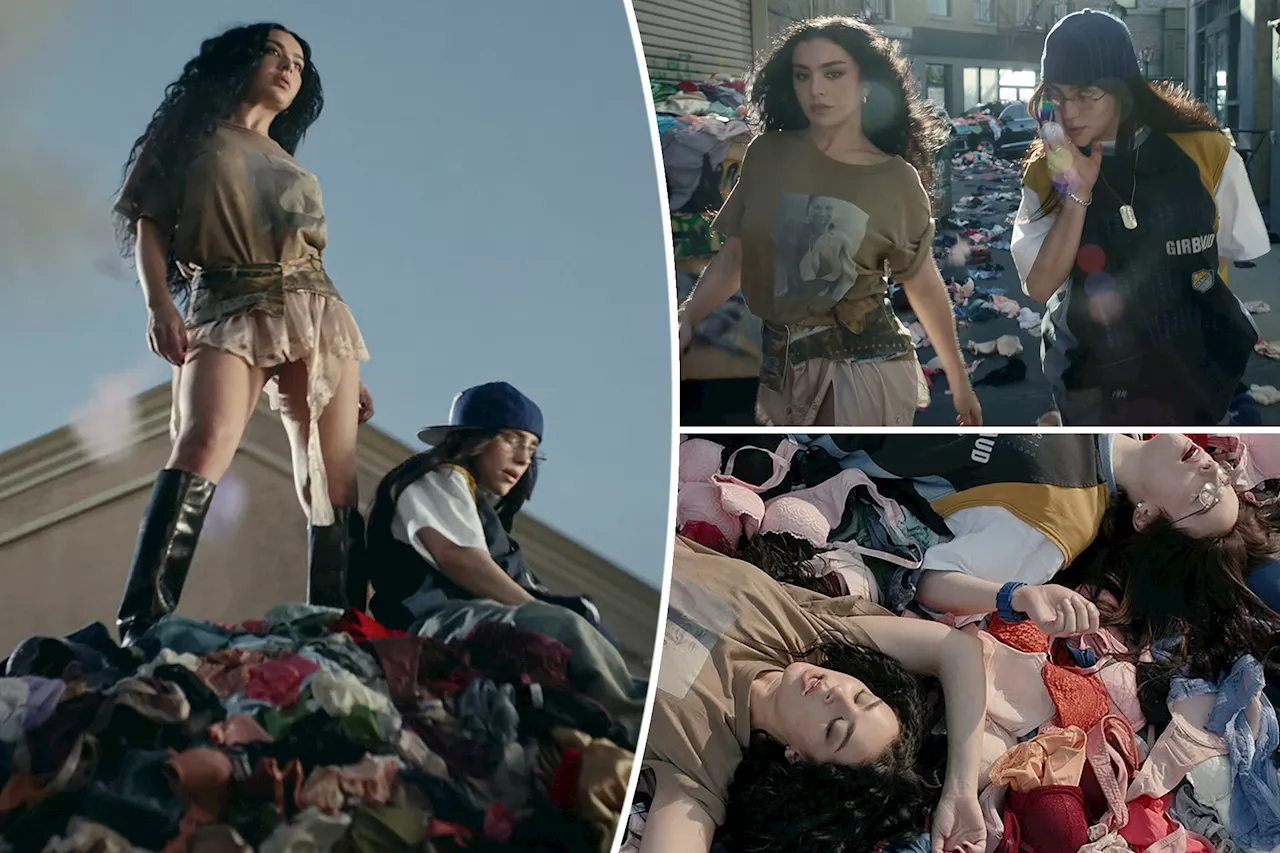 It’s raining underwear in Charli XCX and Billie Eilish's 'Guess' music video