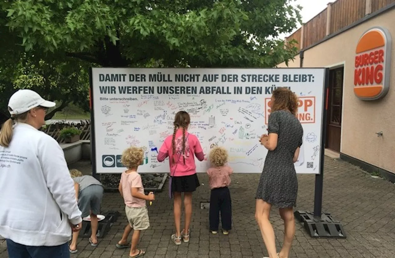 Medienmitteilung: «Heidi und IGSU animieren Reisende zu weniger Littering»