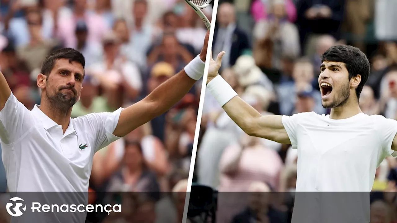 Djokovic e Alcaraz na final do ténis