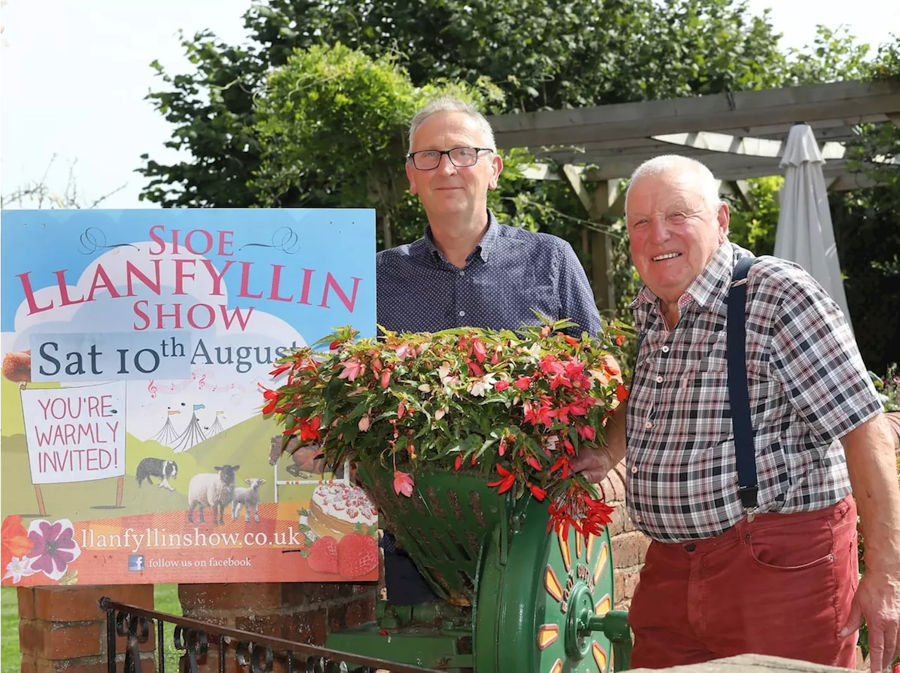 Llanfyllin Show’s president and chairman are all set for the big day