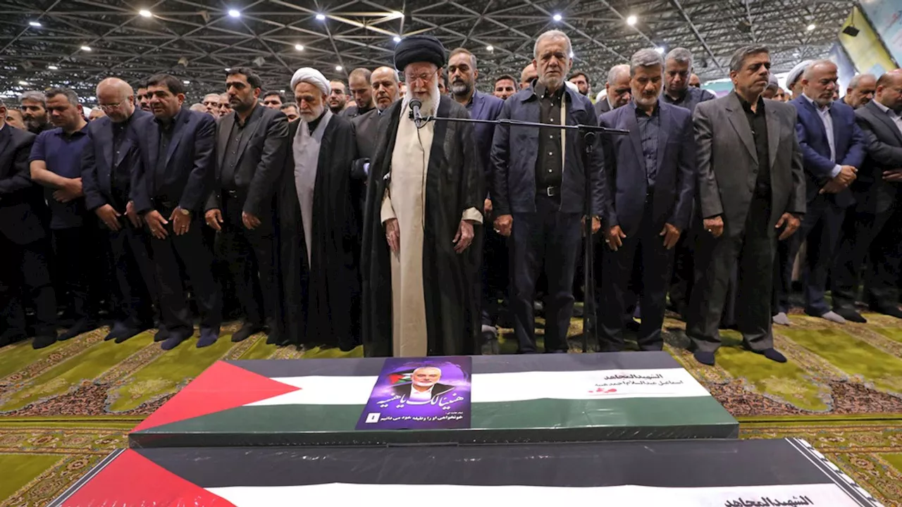 Fears of escalation build as funerals held for Hamas and Hezbollah leaders