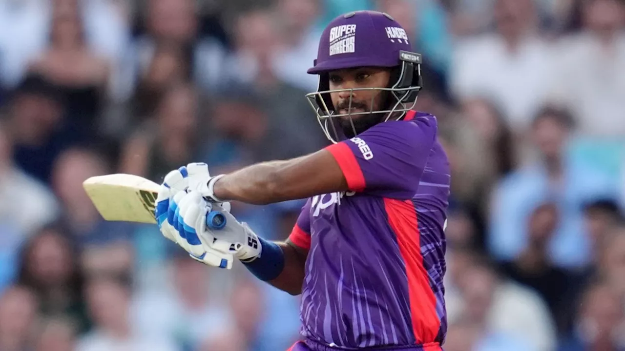 The Hundred: Nicholas Pooran knock helps Northern Superchargers end Oval Invincibles' unbeaten start