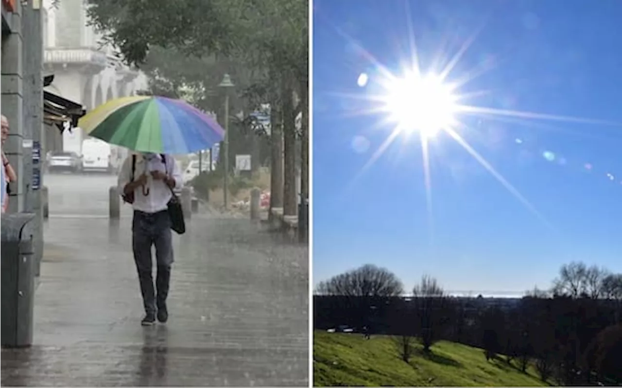 Previsioni meteo, nel weekend temporali al Centro Nord, ancora caldo africano al Sud