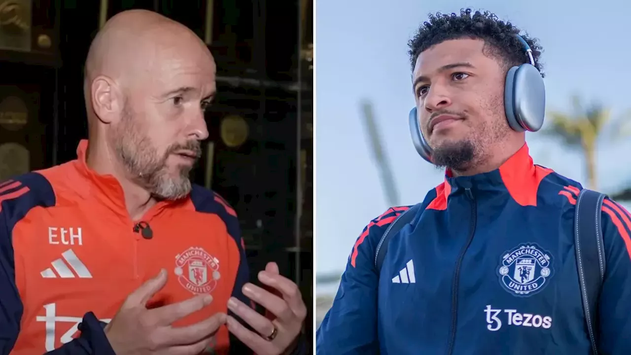 Fresh details emerge of Jadon Sancho's meeting with Erik ten Hag after Manchester United exile