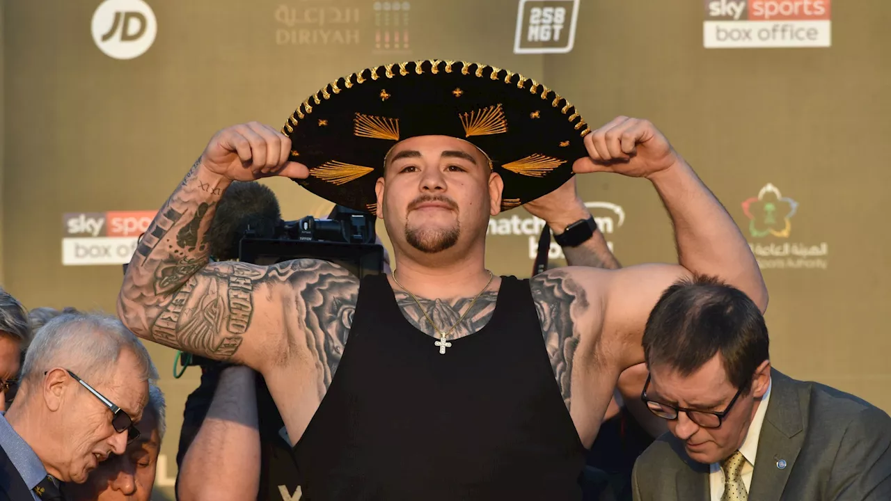 Andy Ruiz Jr weighs in at heaviest weight since Anthony Joshua rematch but is still over two stone lighter...