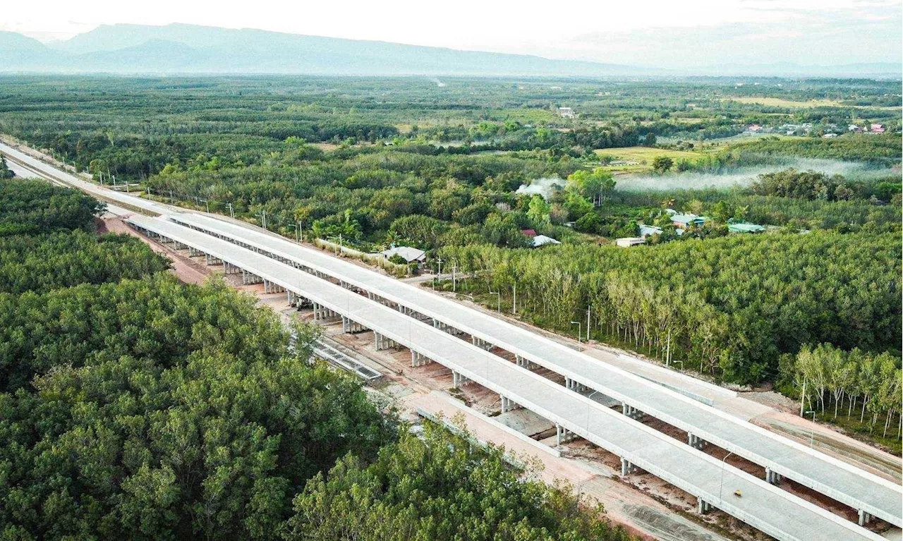 'สะพานมิตรภาพไทย-ลาว' แห่งที่ 5 บึงกาฬ–บอลิคำไซ จ.บึงกาฬ คืบ93%