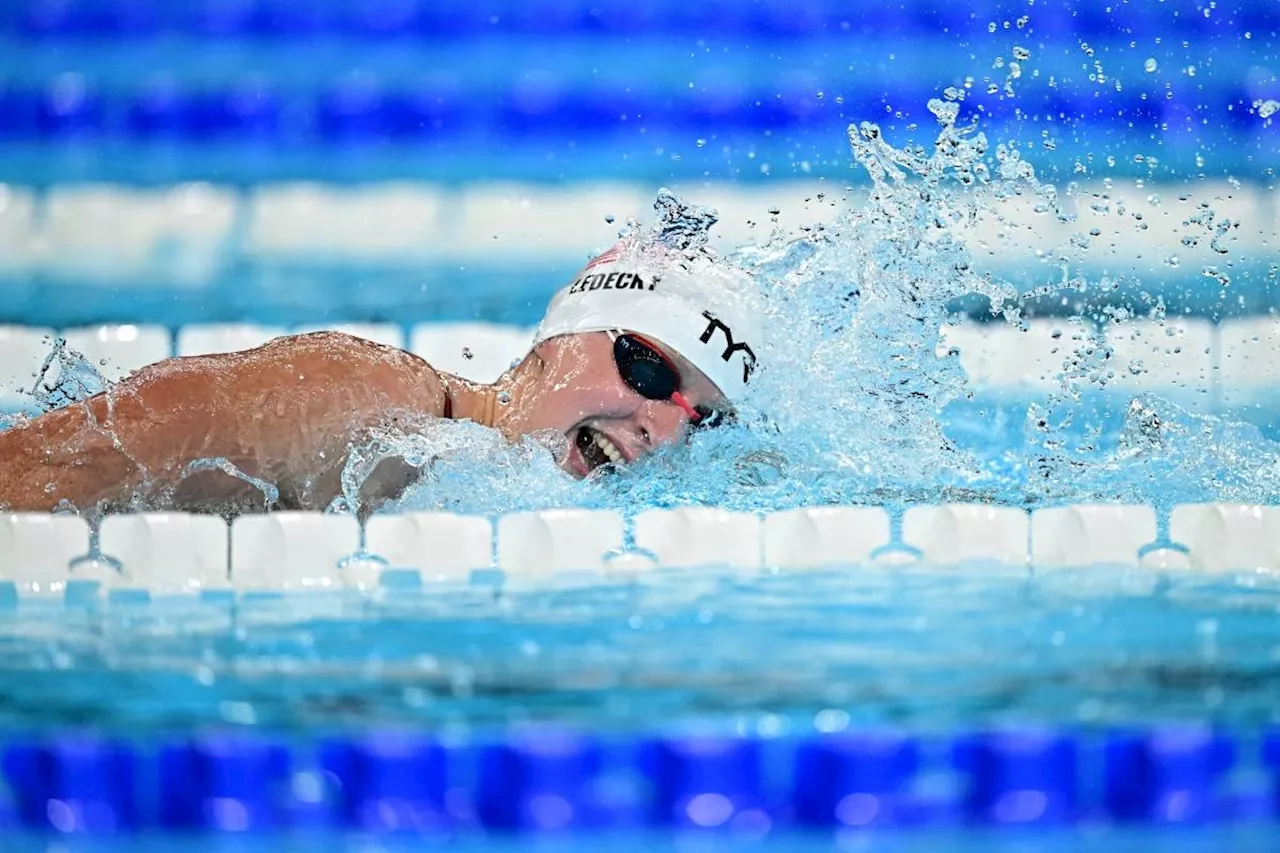 Ledecky in charge but Slovak swimmer collapses