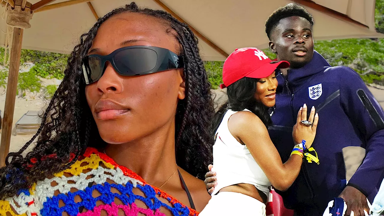 England hero Bukayo Saka and girlfriend Tolami Benson enjoy summer holiday as Arsenal star ‘resets’ after E...