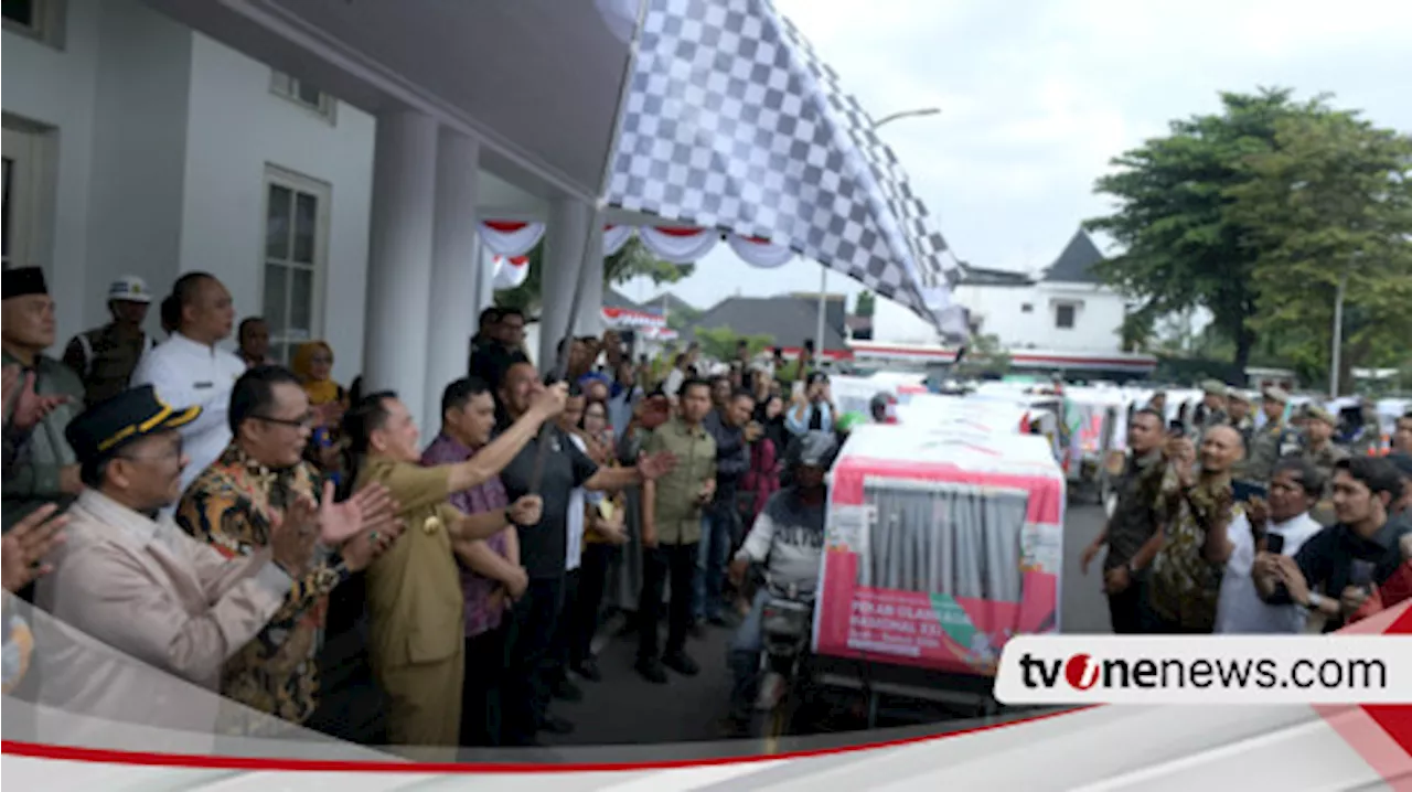 Perkuat Promosi dan Sosialisasi PON, Pj Gubernur Sumut Agus Fatoni Lepas 550 Becak PON 2024