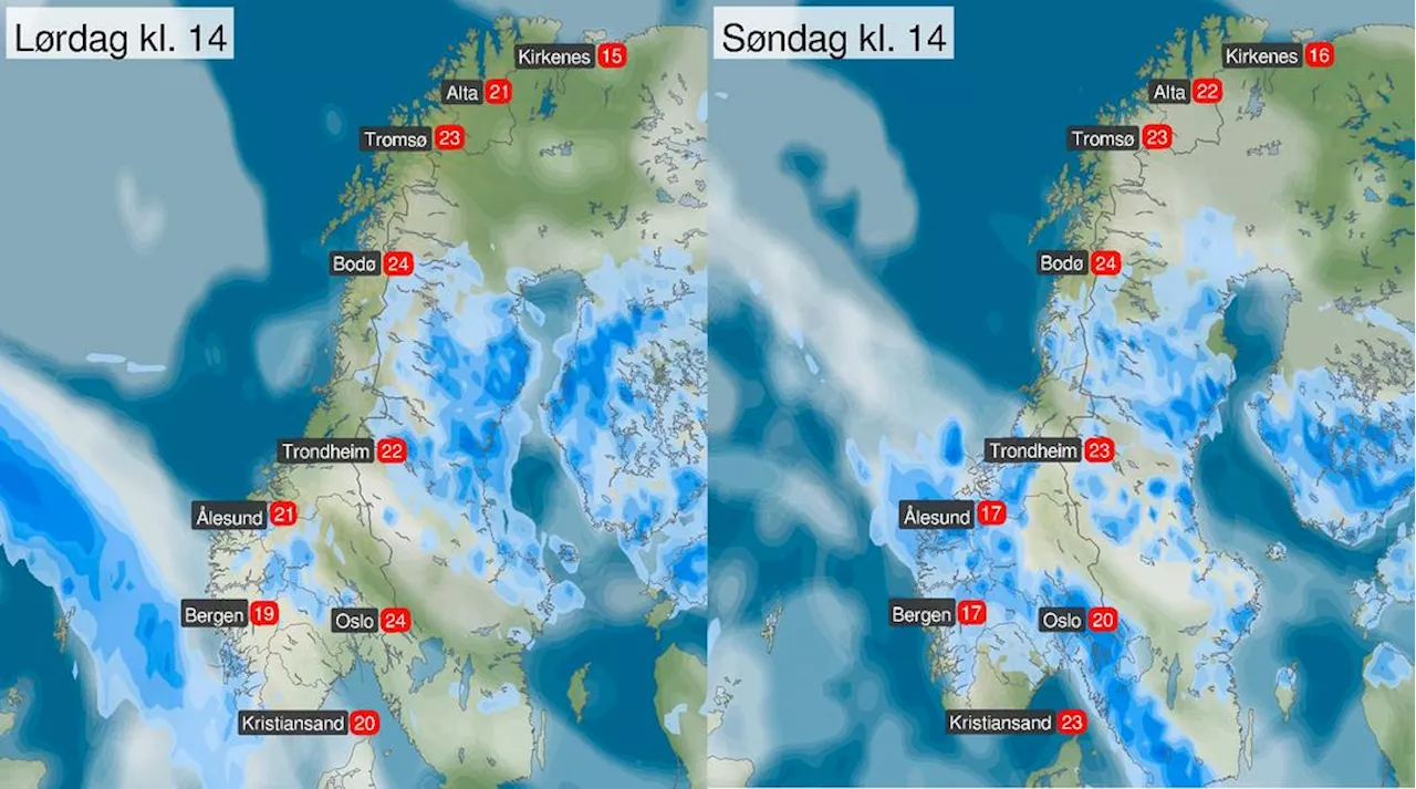 Nå kommer regnet tilbake – og her blir det verst