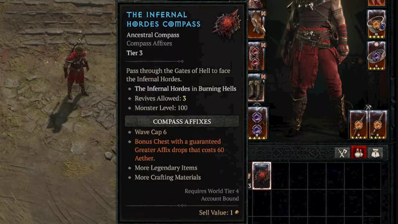 How to get and upgrade your Infernal Compass in Diablo 4