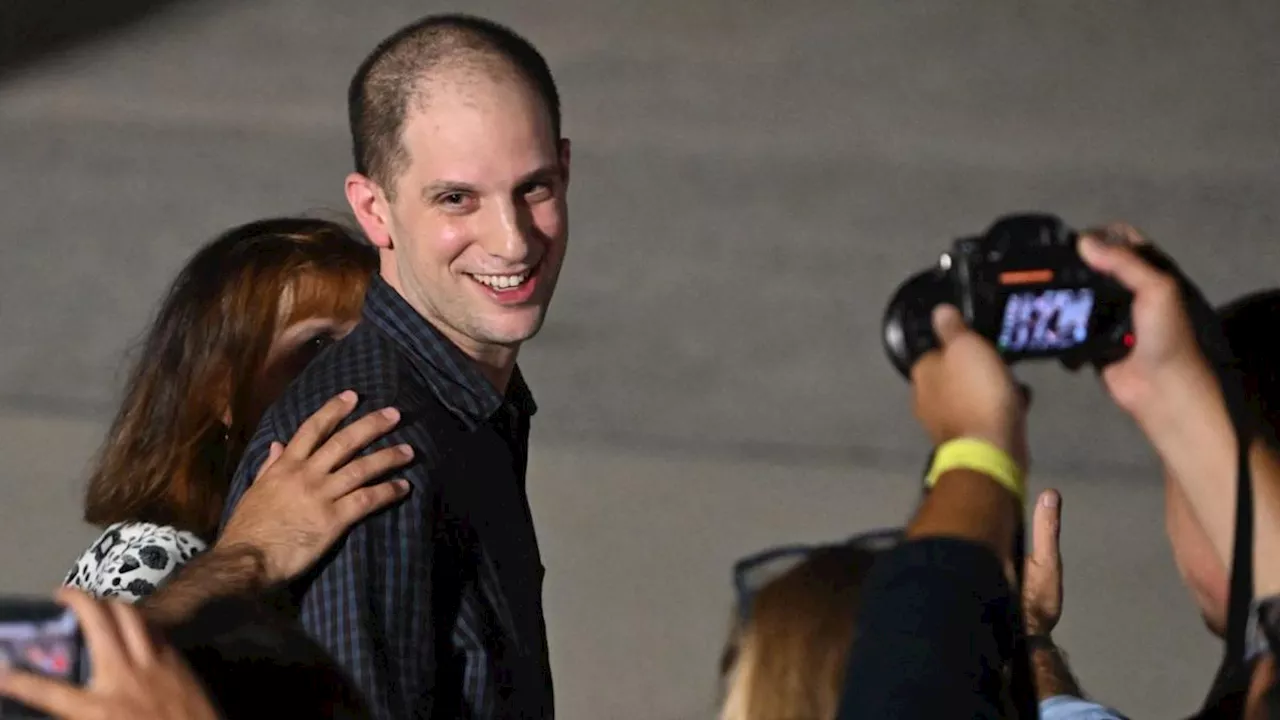 Evan Gershkovich, Fellow Freed Americans Arrive in Texas